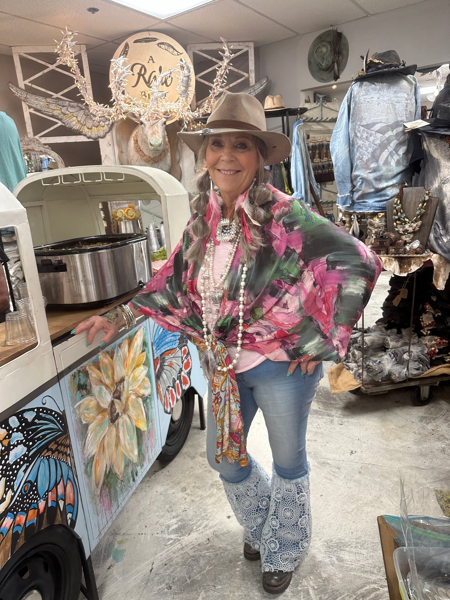 FINAL SALE RARE BIRD ROSE KIMONO