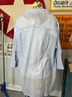 Final sale! Paper Lace- Button Up (Blue Stripe)