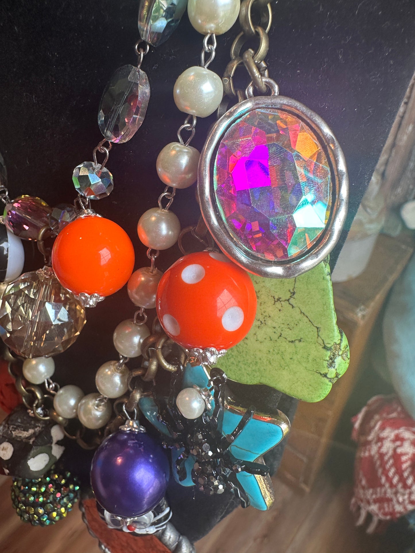 Layers of Fun Halloween/Fall Necklace an Err Original Made with Art By AmY Components