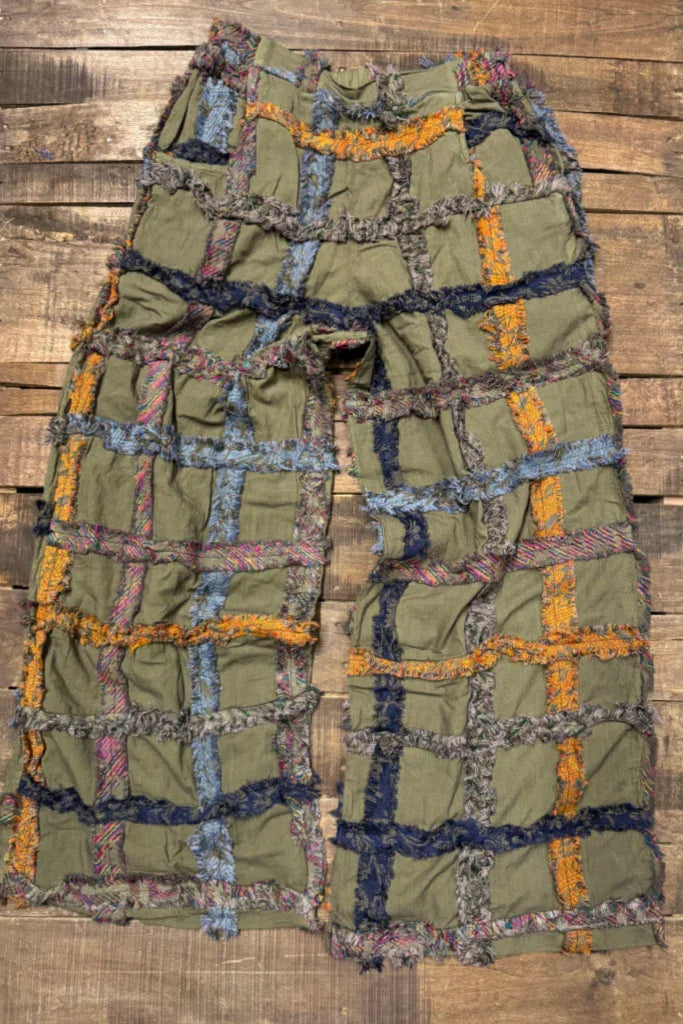 Jaded Gypsy- Paths Crossed Pants (Olive)-final sale