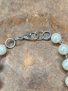 Soldered Porcelain Pendant Necklace (Dainty Roses)