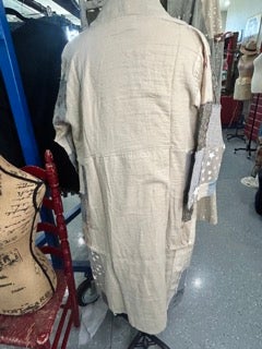 FINAL SALE Paper Lace- Plaid Mix Match Jacket (Natural)
