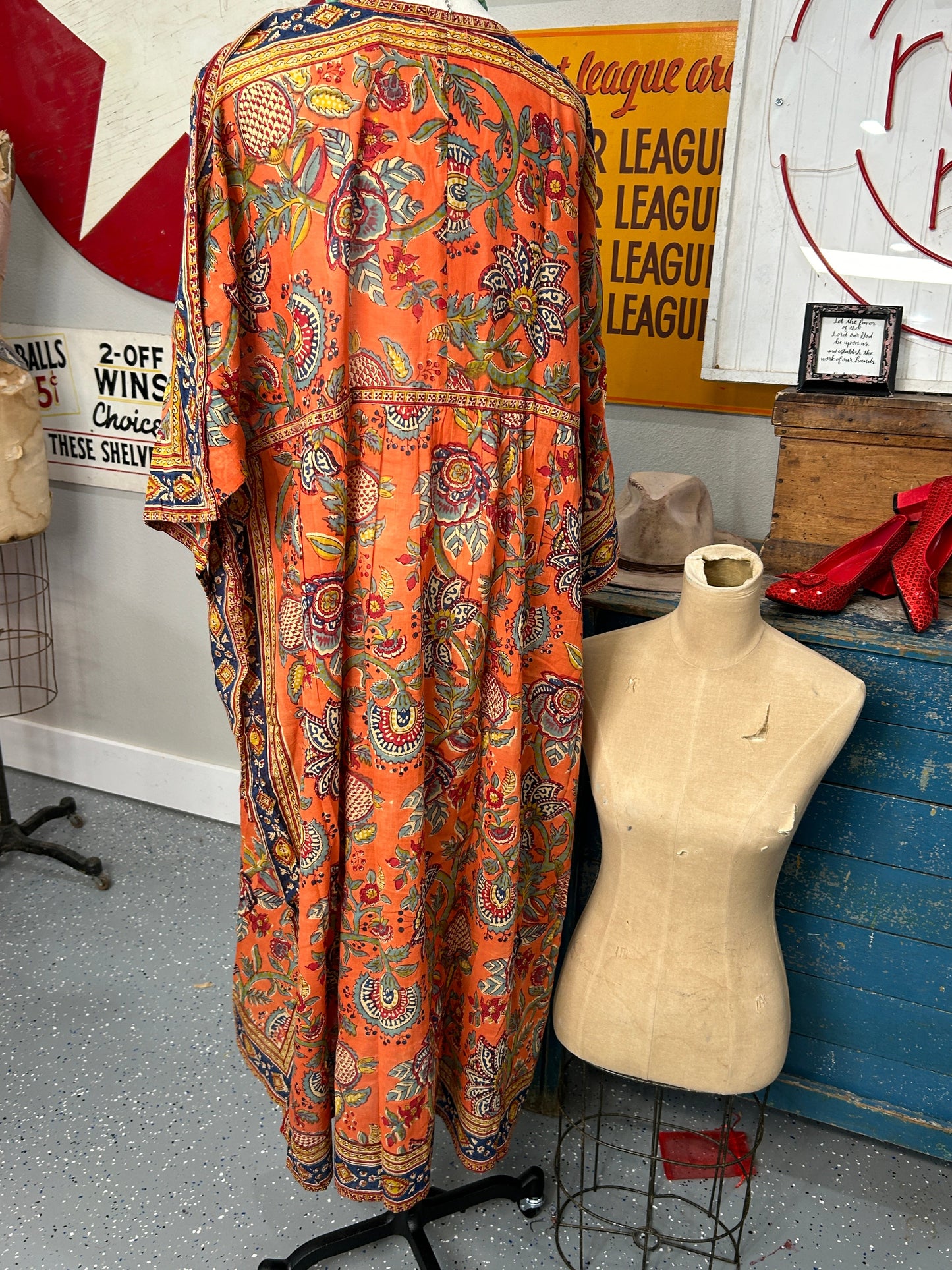 FINAL SALE COLOR ME FALL INDIAN PRINT COTTON DRESS