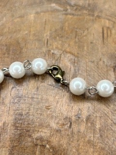 Tibetan Silver and Pearl Dove Necklace