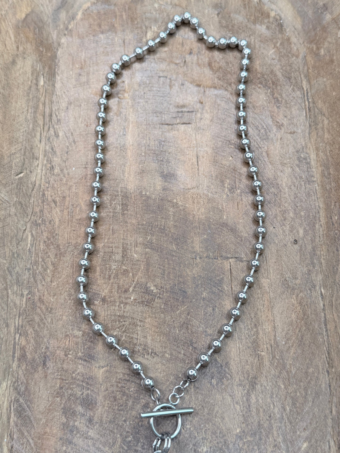 Soldered Red, White, and Blue Domino Necklace
