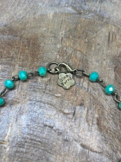 Junkyard Cowgirl- Crystals and Pistols Necklace B