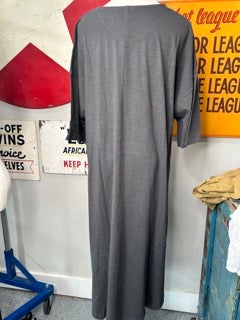 Paper Lace- Long Love Print Dress (Grey)