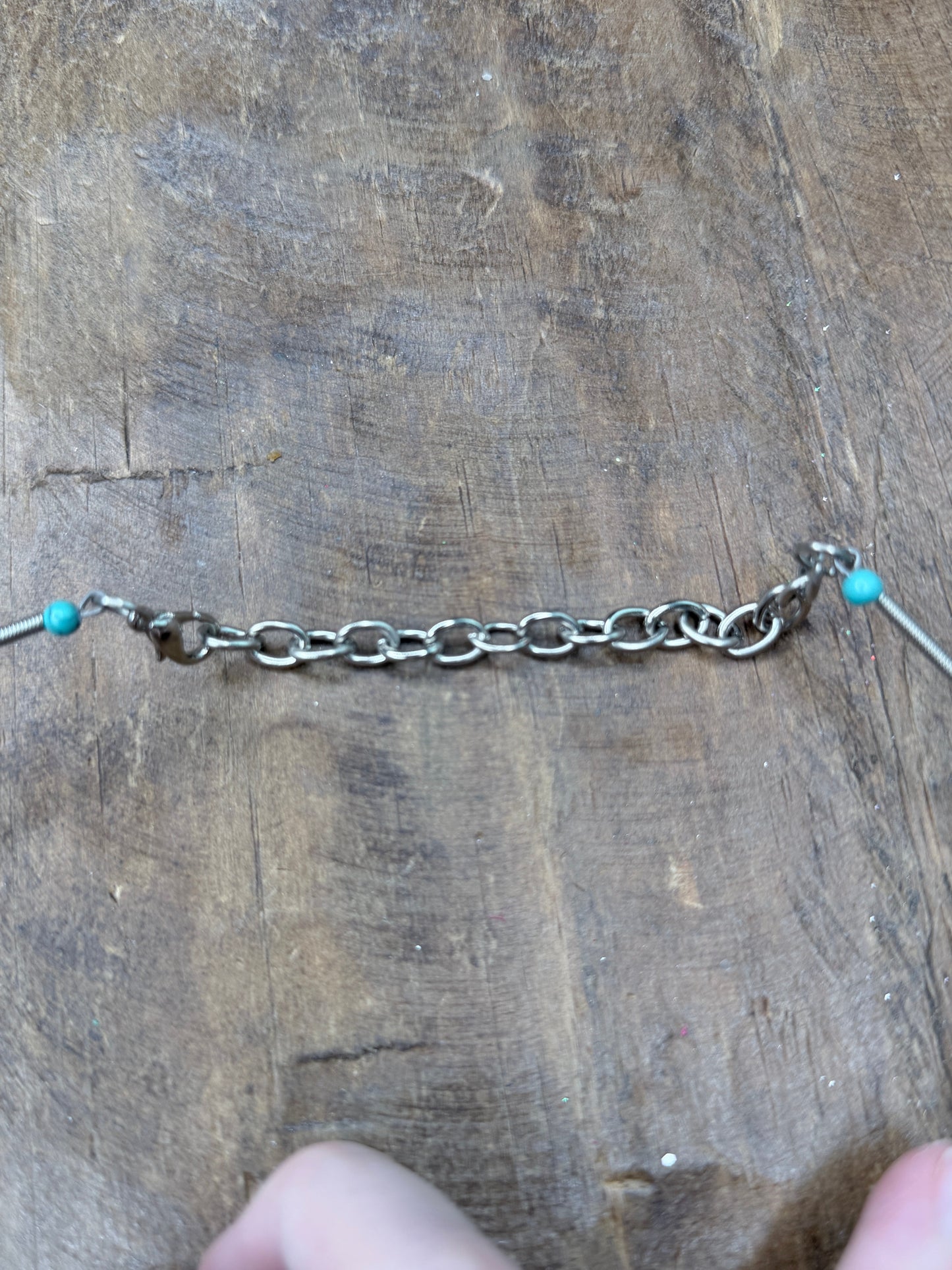 Lost & Found- Turquoise and Gold Collar Necklace