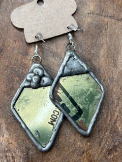 Art by Amy- Groovy Diamond Shaped Earrings