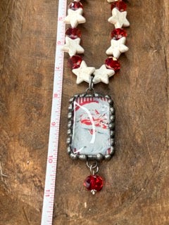 Art by Amy- Smiling Santa Necklace