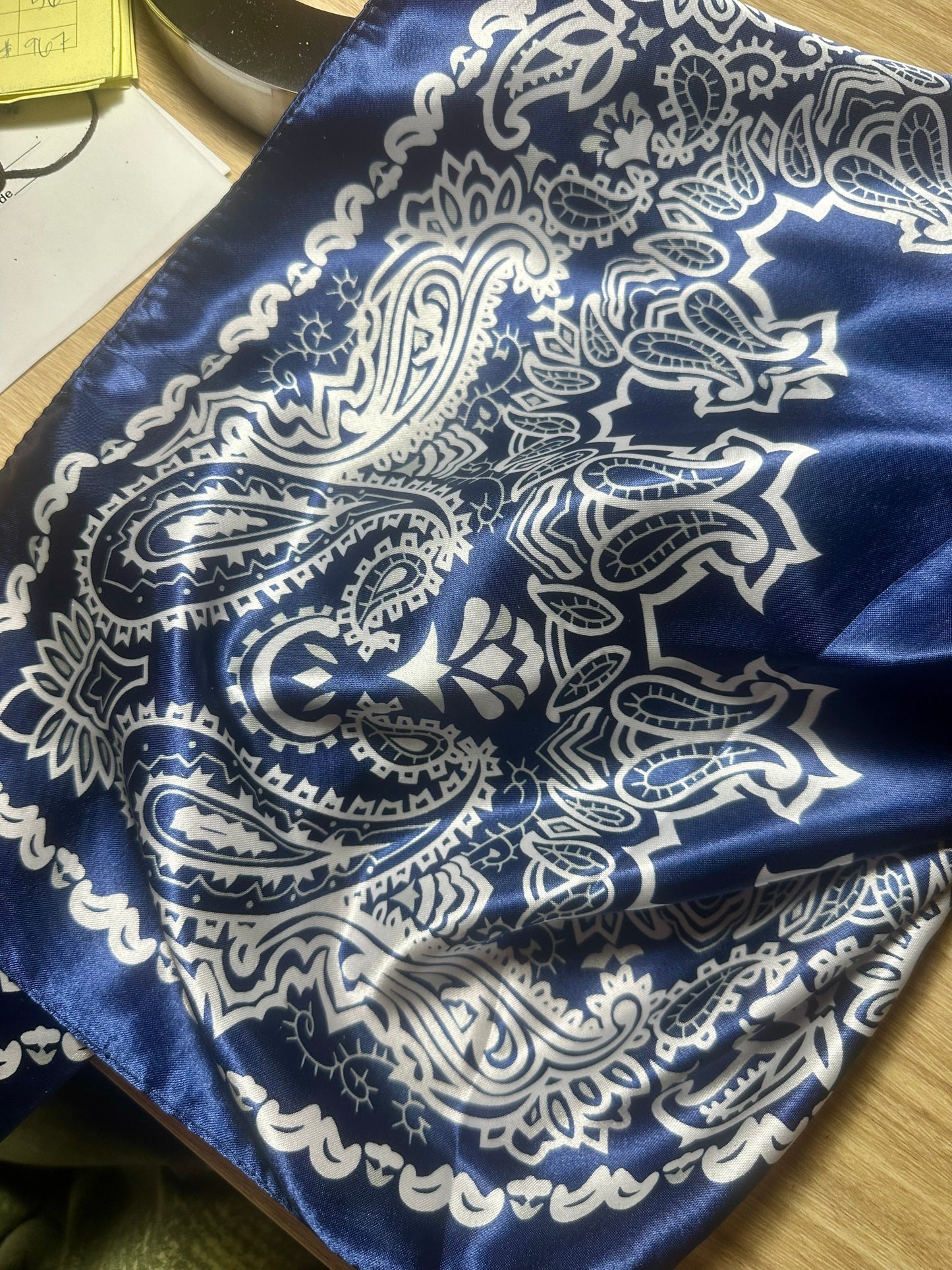 A Rare Bird- Bandana Print Wild Rag (Blue)