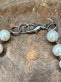 Soldered Porcelain Pendant Necklace (Blue and White) B