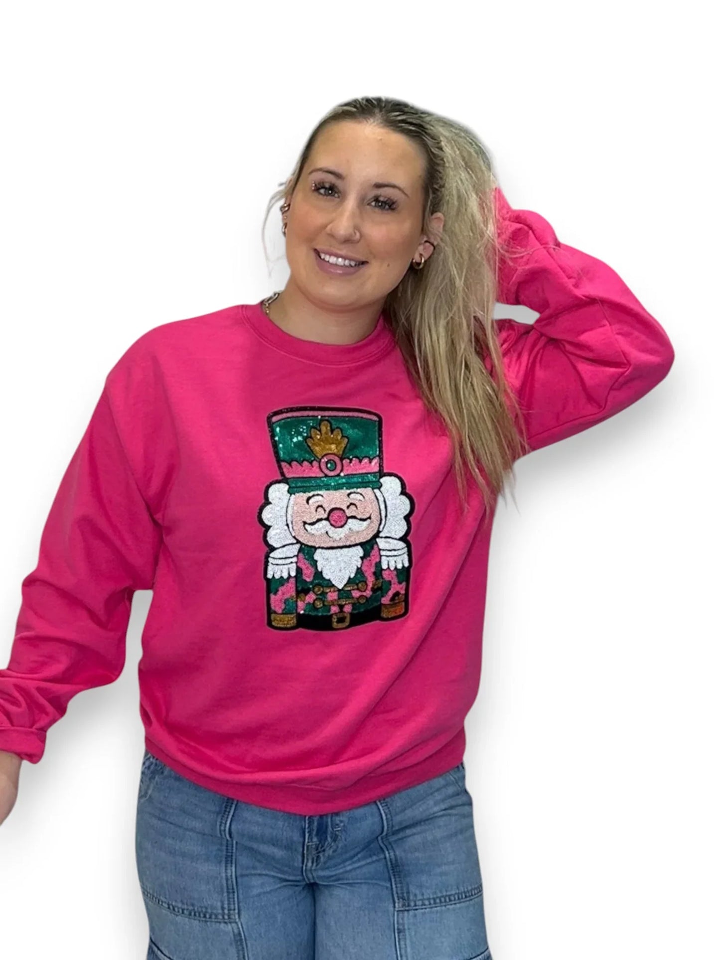 PREORDER Pink Sequin Nutcracker Sweatshirt *Final Sale*