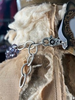 Art By Amy- Crystals and Domino Necklace