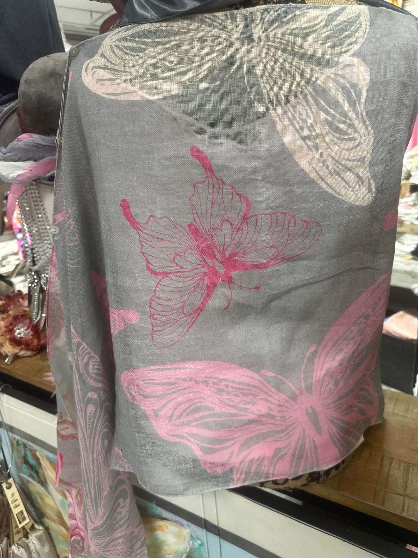 FINAL SALE A Rare Bird - Butterfly Garden Softie Arm Overlay