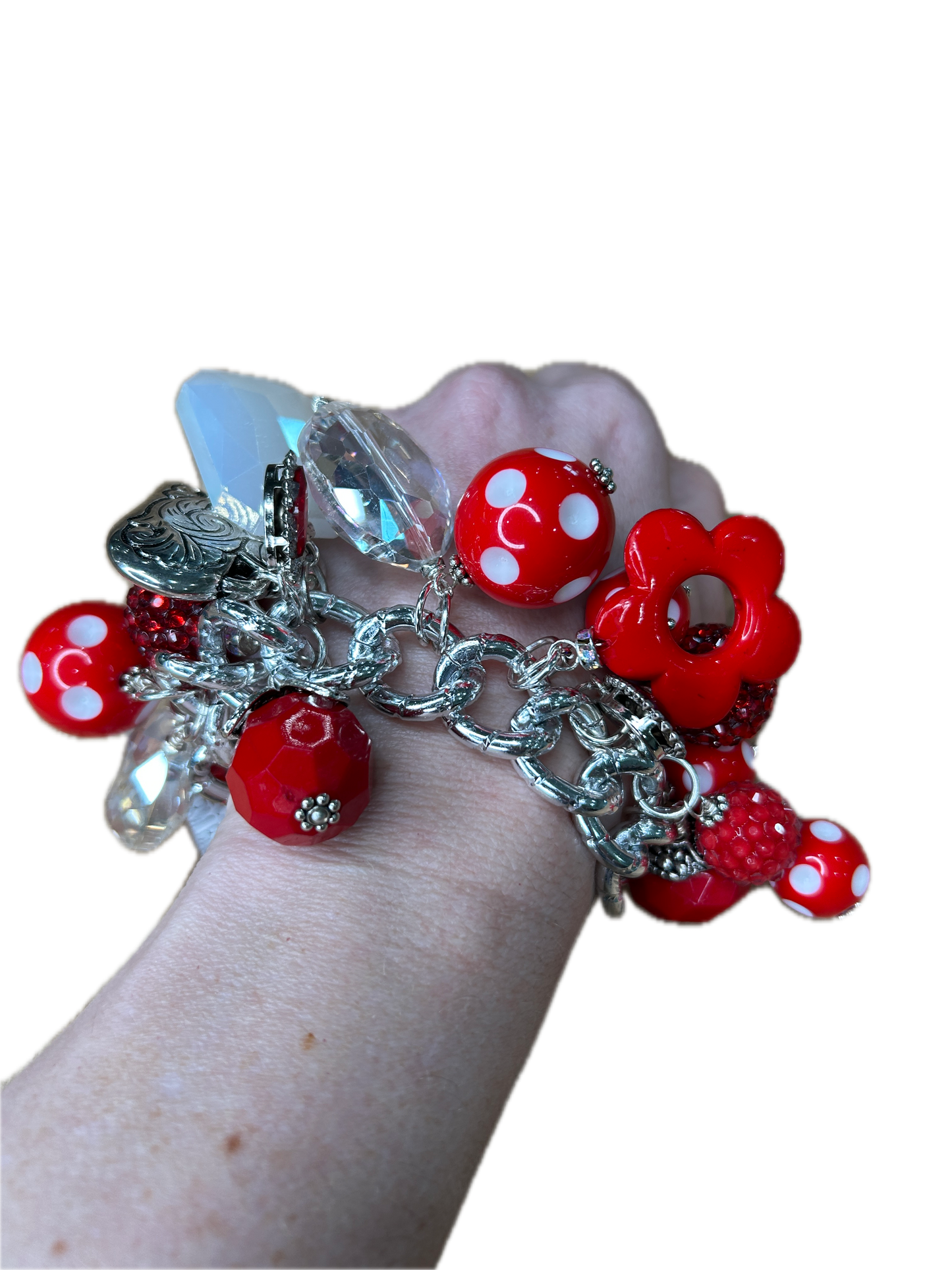 Sandra Ling Designs- Red Charm Bracelet
