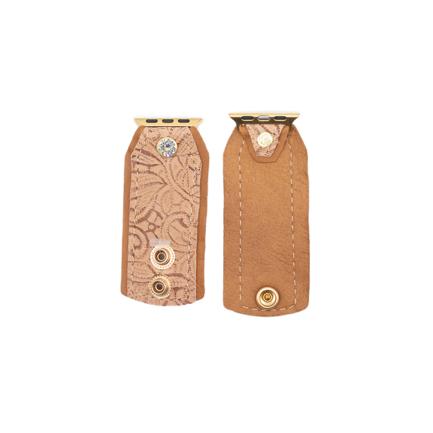 Tan Florentine Layered Bow Watchband (Size XS/S)