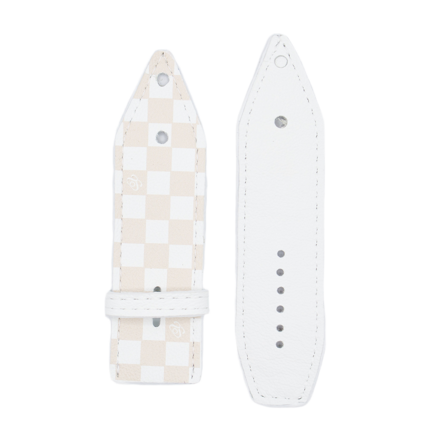 Peach Mini Checks Sivella Watchband (Size 2)