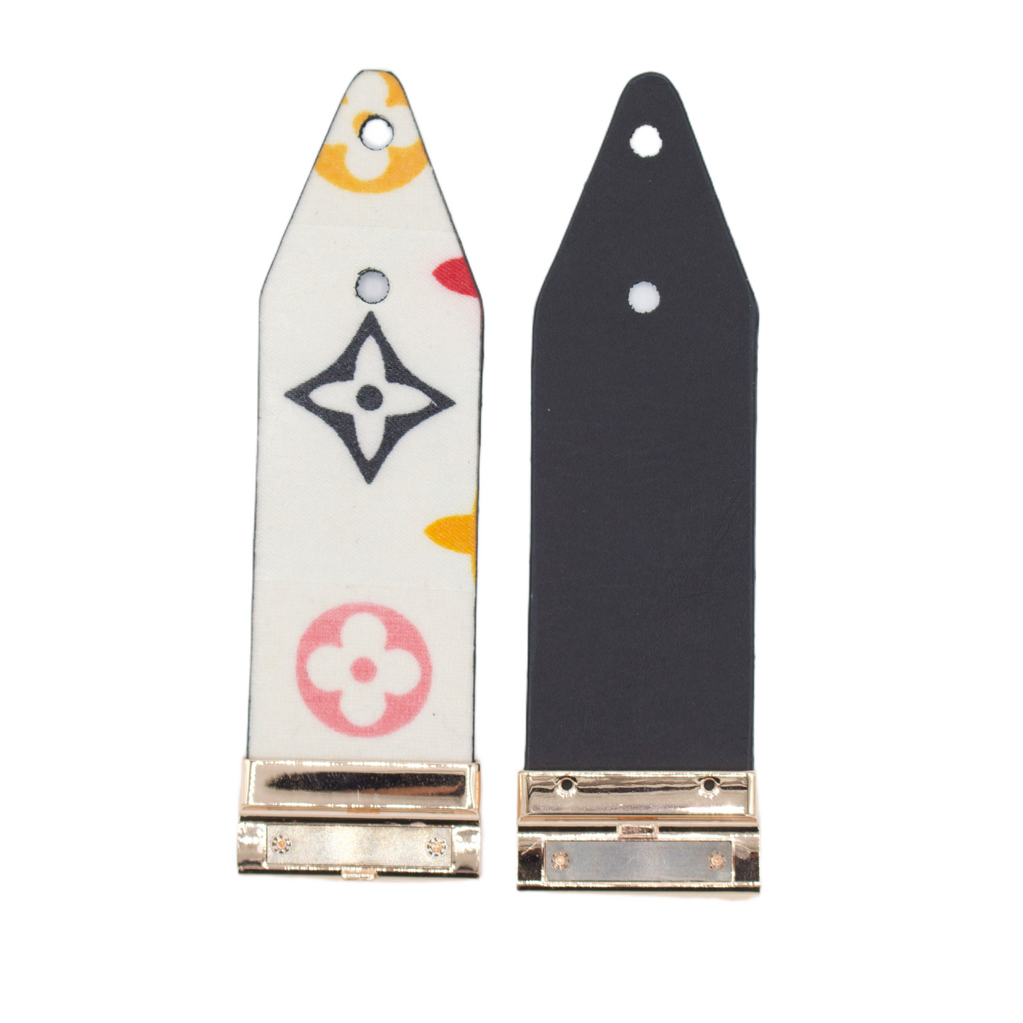 Upcycled LV White Multicolor Watchlet with Logo (All Sizes)