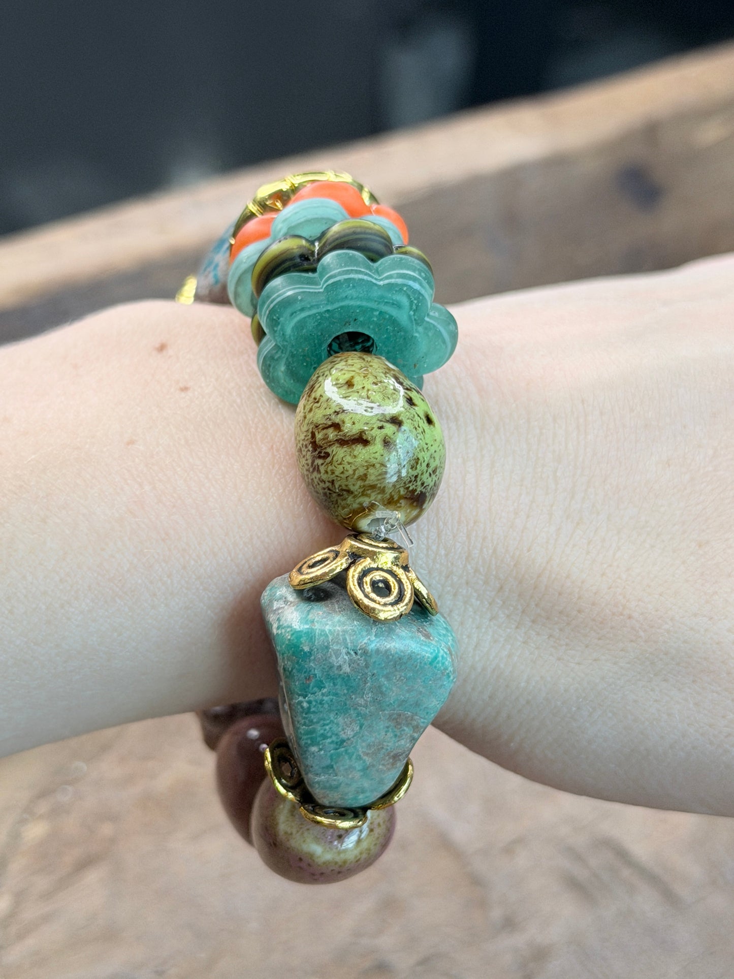 Chunky Colorful Beaded Bracelet- ERR Original