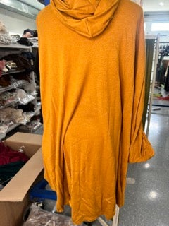 Oversized Hooded Top (Mustard)