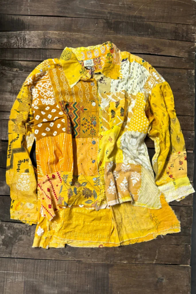 Jaded Gypsy-Patchwork Sunrise Top (SUNSHINE)
