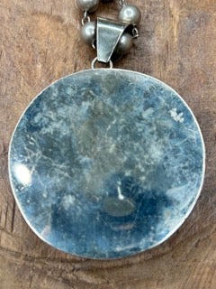 German Silver Dendritic Jasper Necklace B