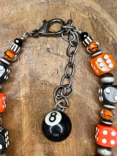 Art by Amy- Dicey Halloween Star Necklace
