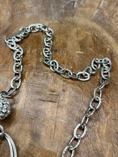 Art By Amy- Soldered Crystal Guitar Necklace