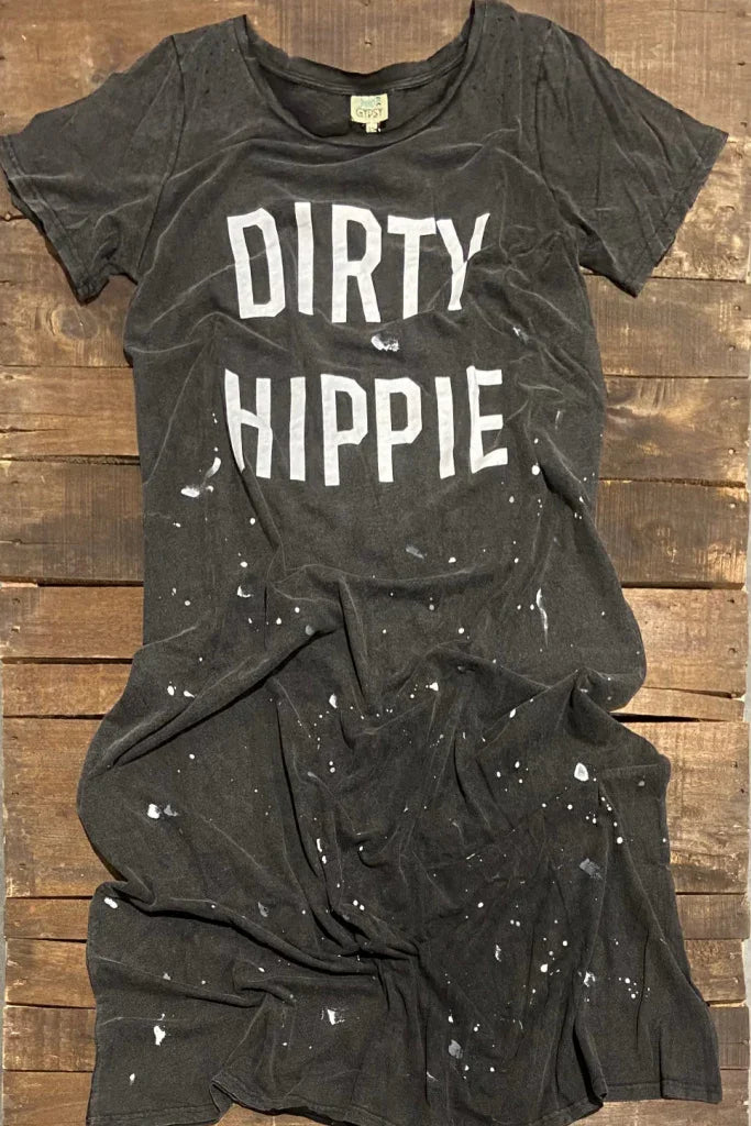 Jaded Gypsy- Dirty Hippie Dress (Vintage Black)