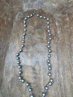 Tibetan Silver Turquoise Butterfly Necklace