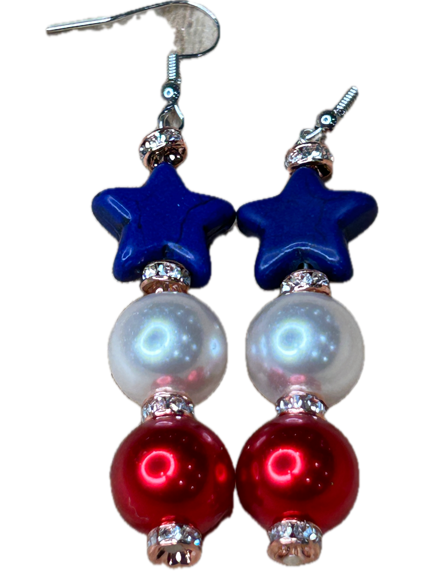 Celebrate America Earrings (Eclectic Ruby Red Original)