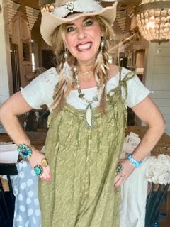 Jaded Gypsy-Bittersweet Romper (Vintage Olive)