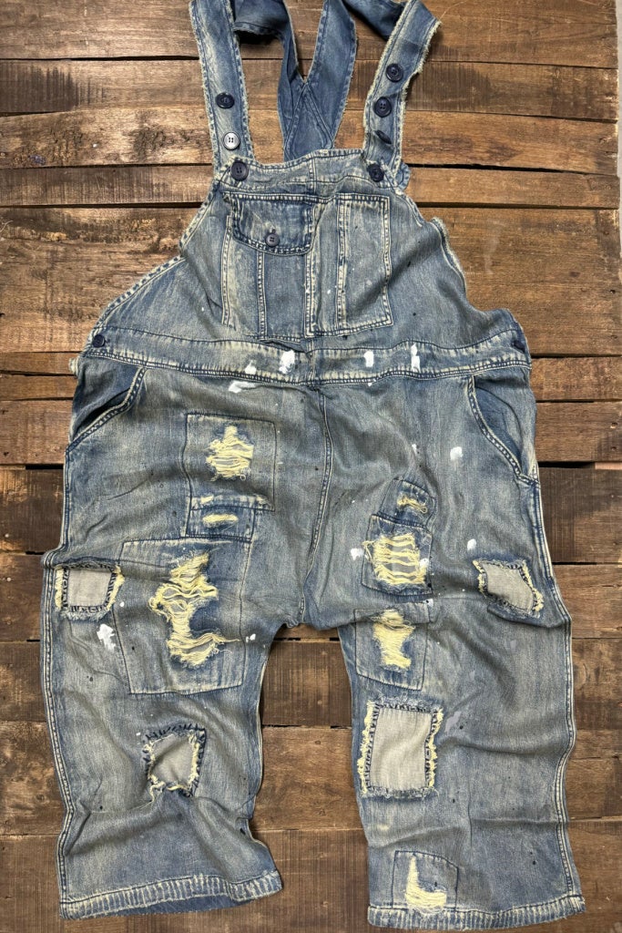 Jaded Gypsy- Endless Travels Overalls (Chambray)