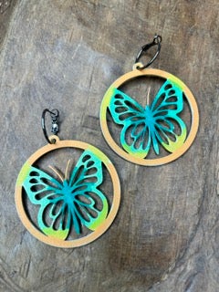 Rakel J Creations- Colorful Butterfly Earrings