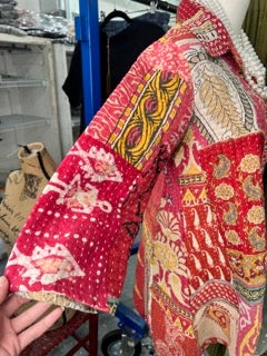 FINAL SALE Paper Lace- Multi-Colored Kantha Tunic/Top (Multi)
