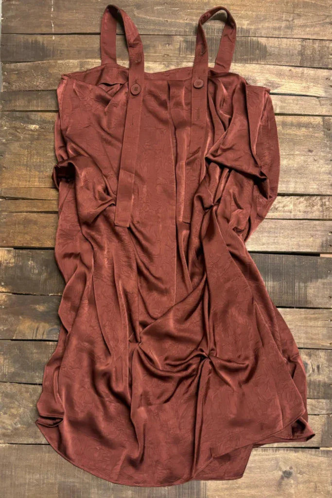 Jaded Gypsy- Gather Together Dress (Maroon)