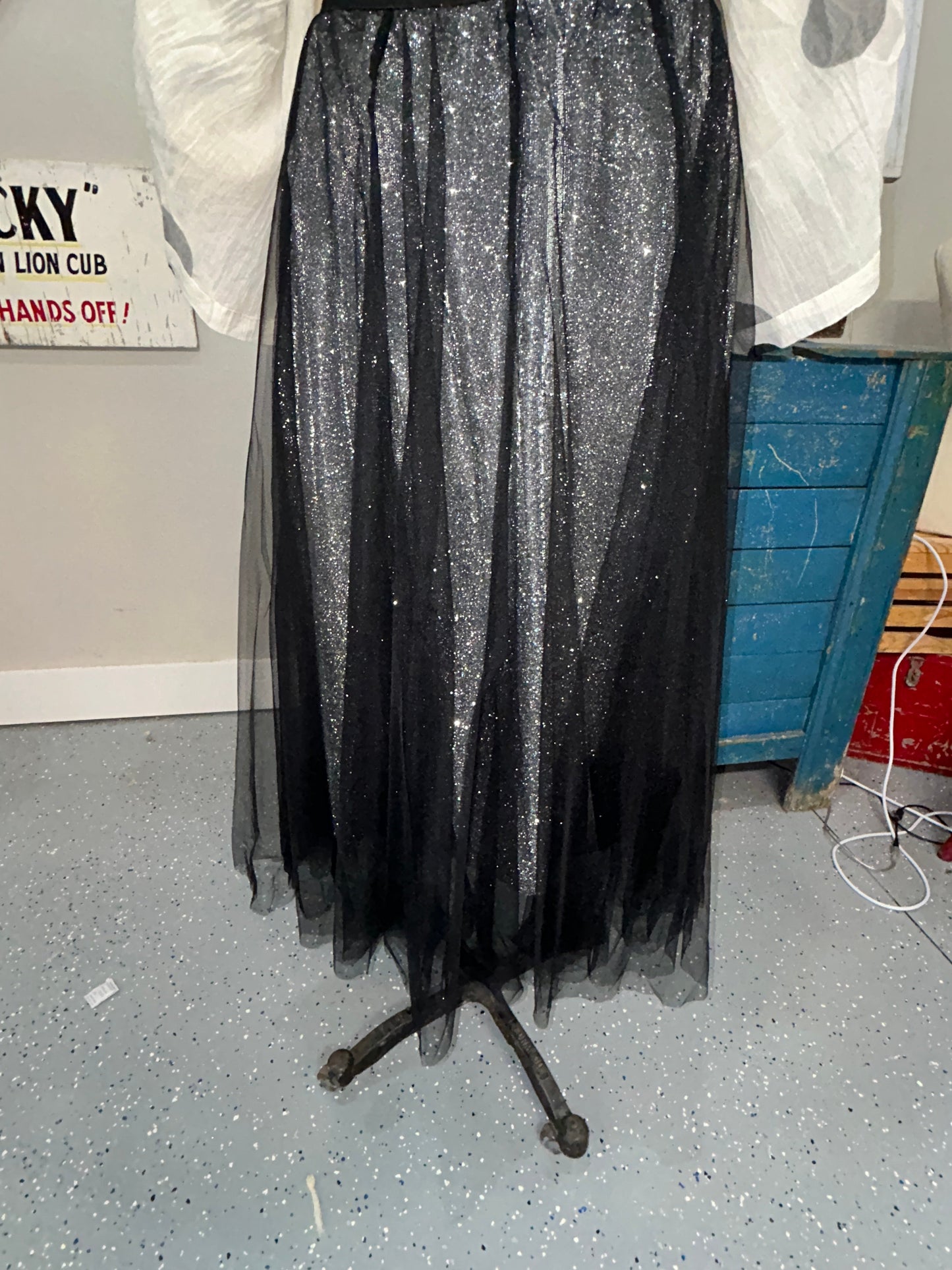 Origami- Sparkly Skirt (Black)