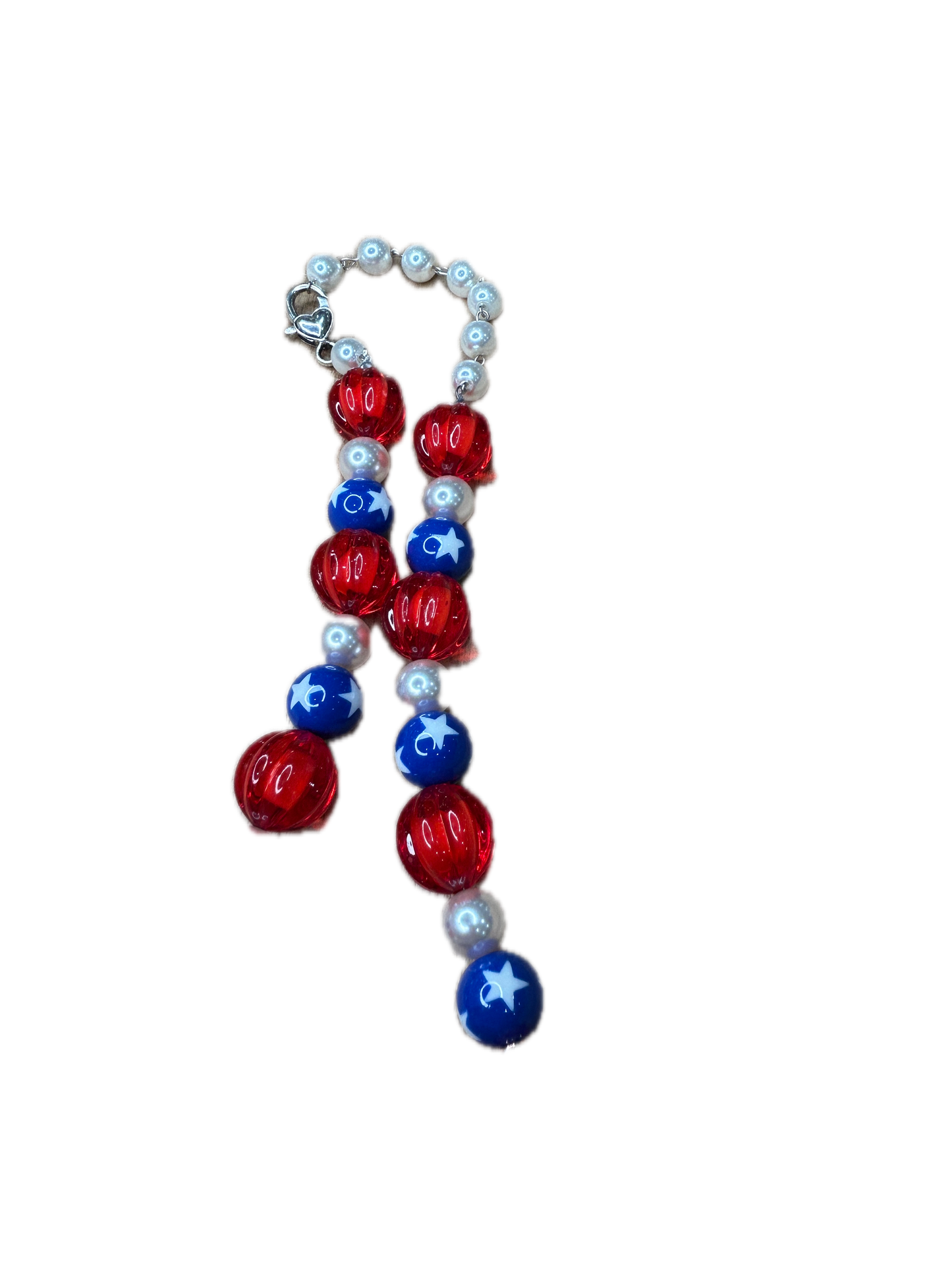 Audrey Heart of America Necklace (Eclectic Ruby Red Original)