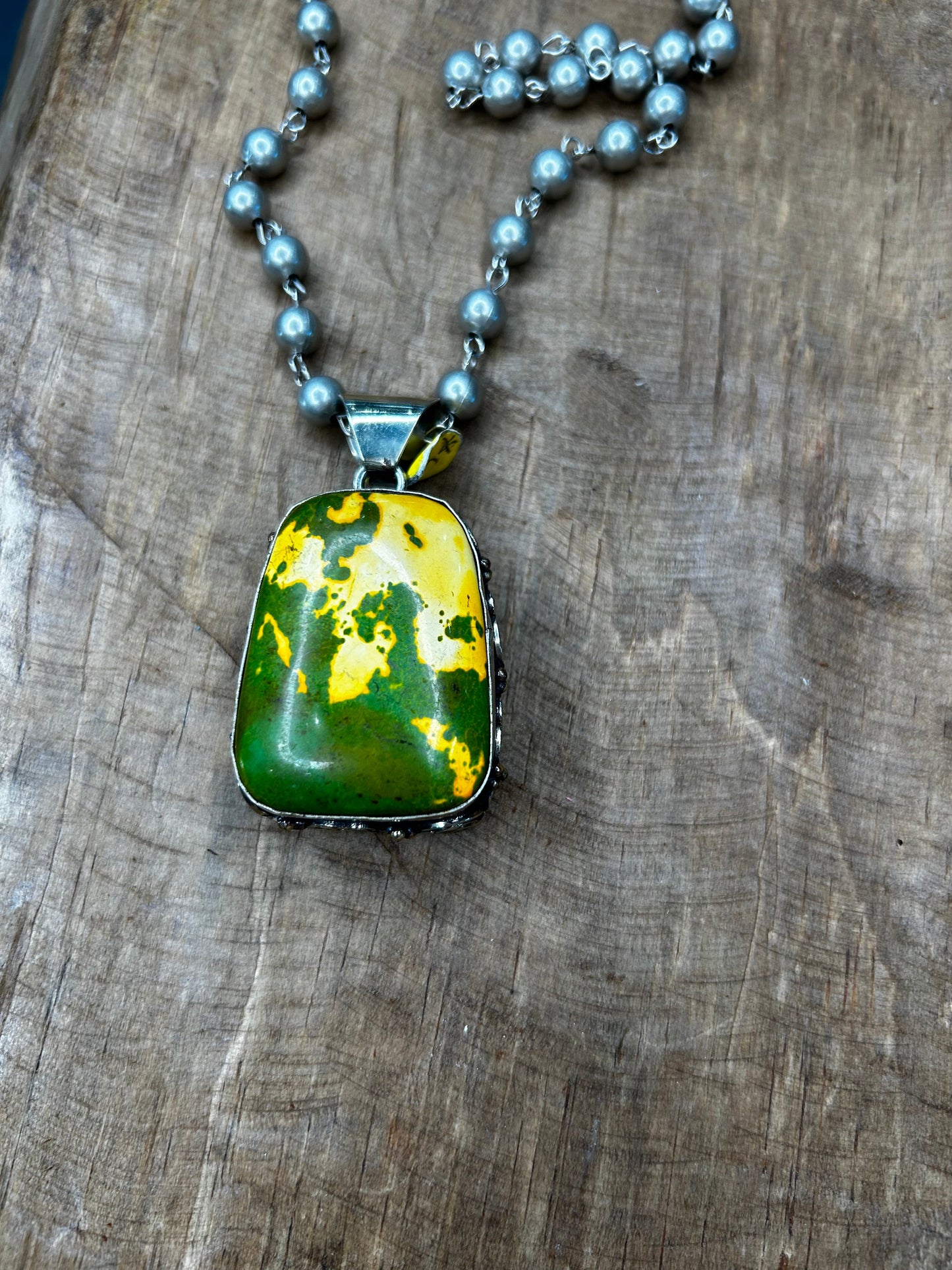 Jasper Pendant Necklace