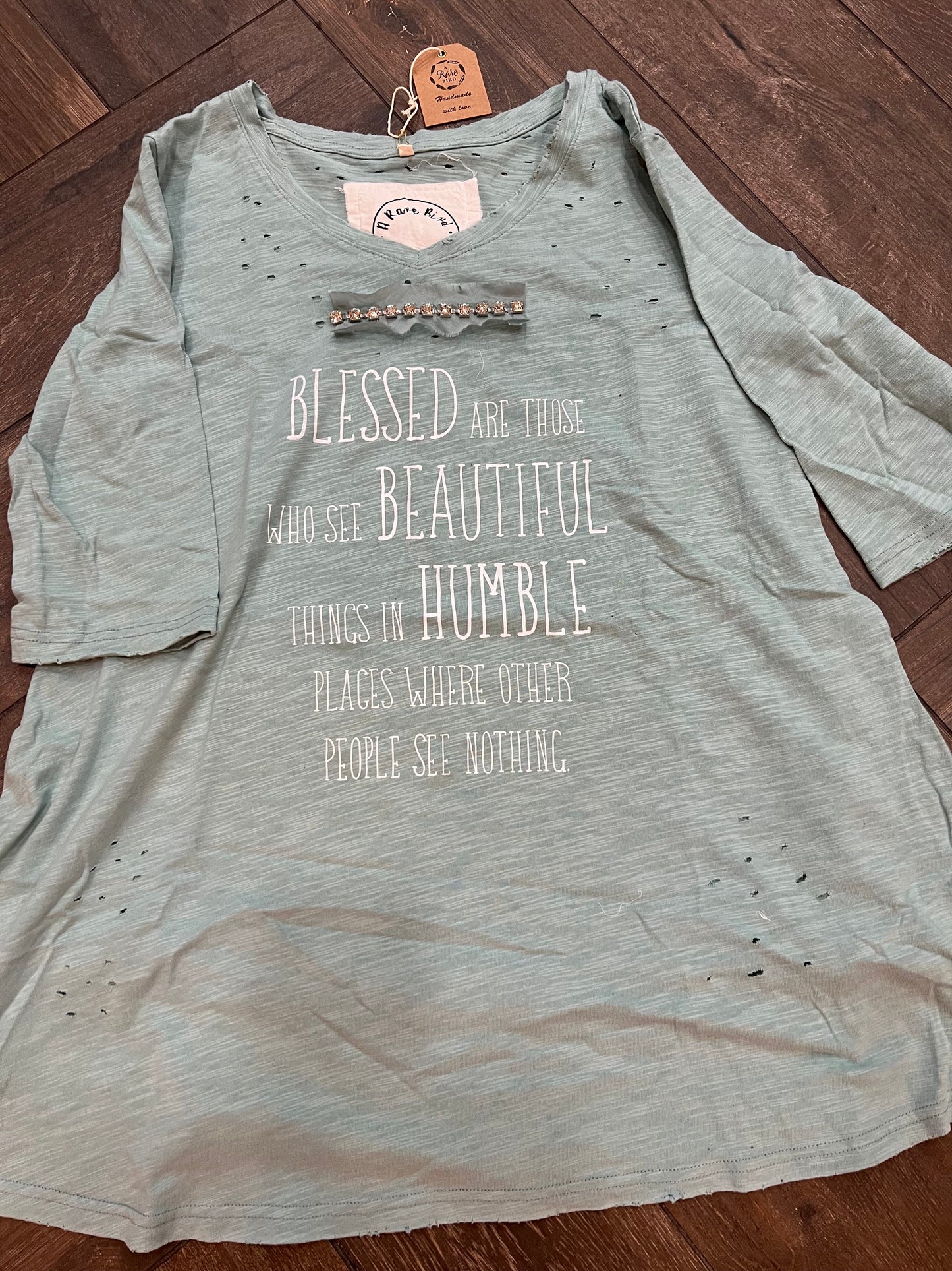 A Rare Bird - Blessed 3/4 Length Sleeve Shirt pre order