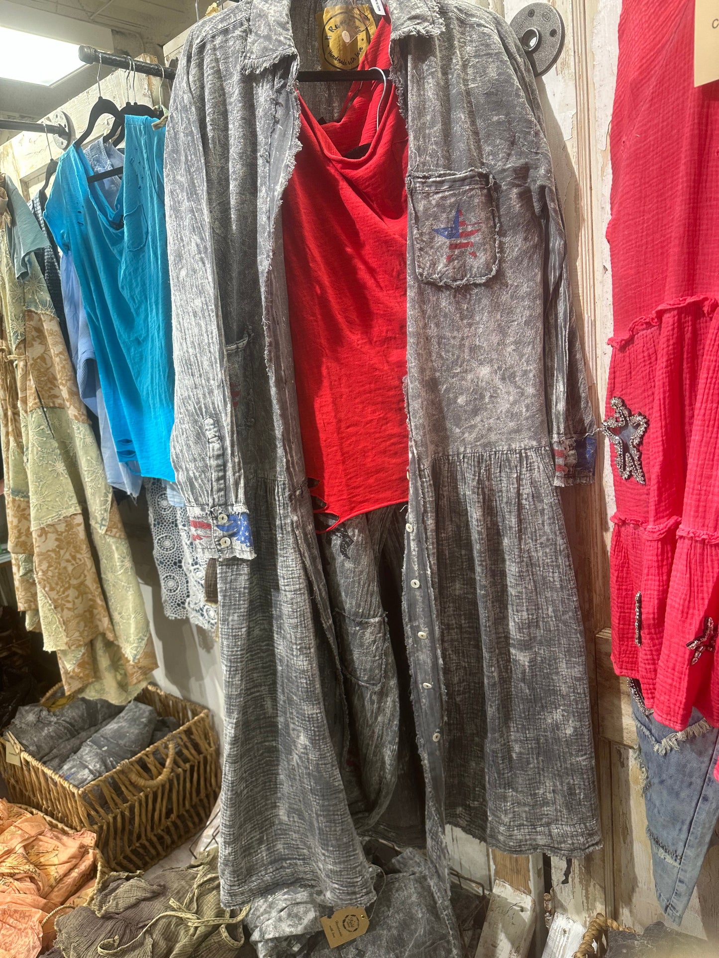 FINAL SALE! A Rare Bird- Freedom Duster/Dress/Jacket