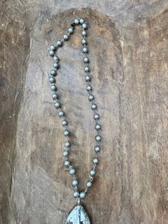 Soldered Cream Agate Peace Necklace