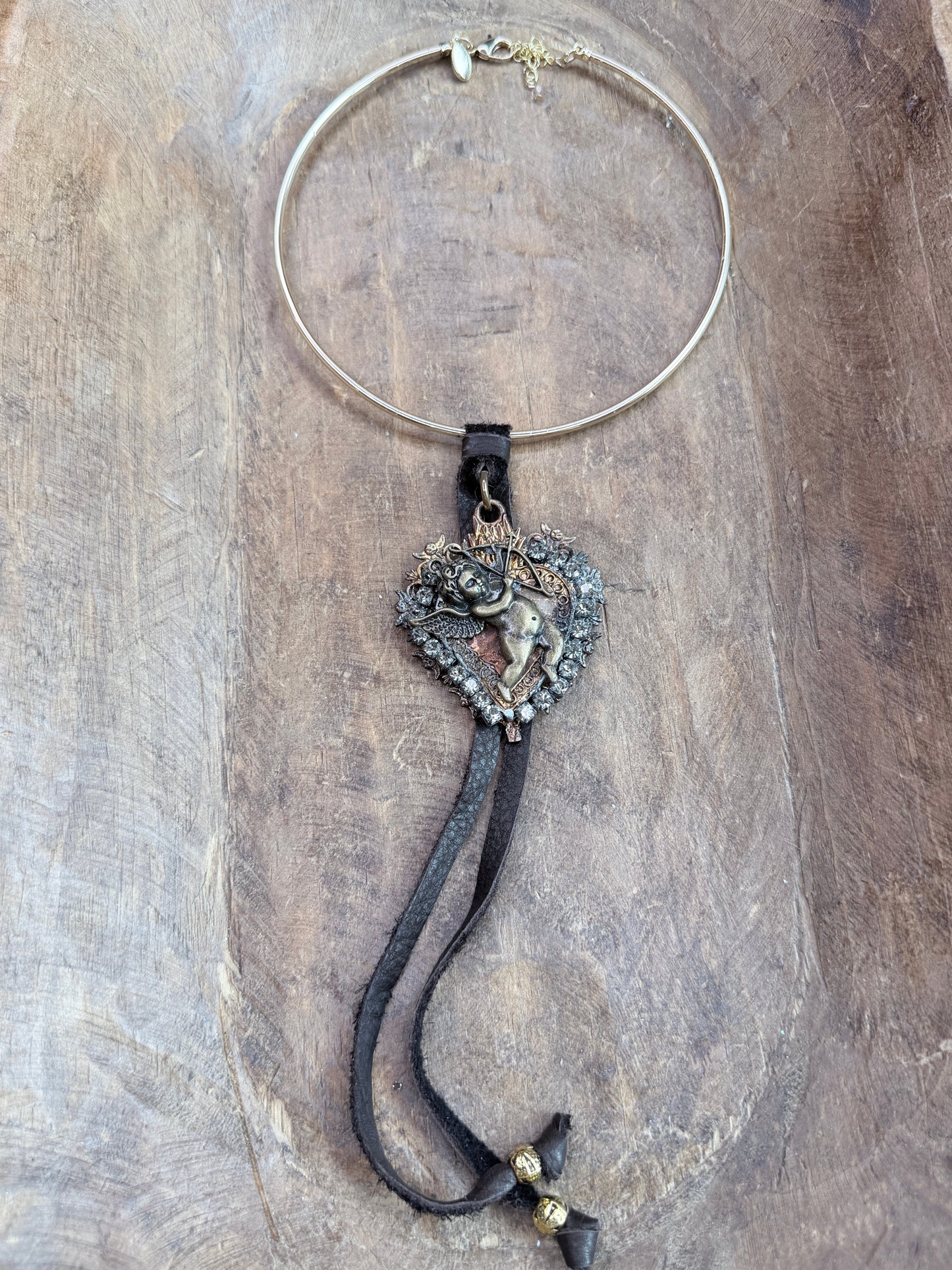Jaded Gypsy - Soldered Cupid Collar Necklace