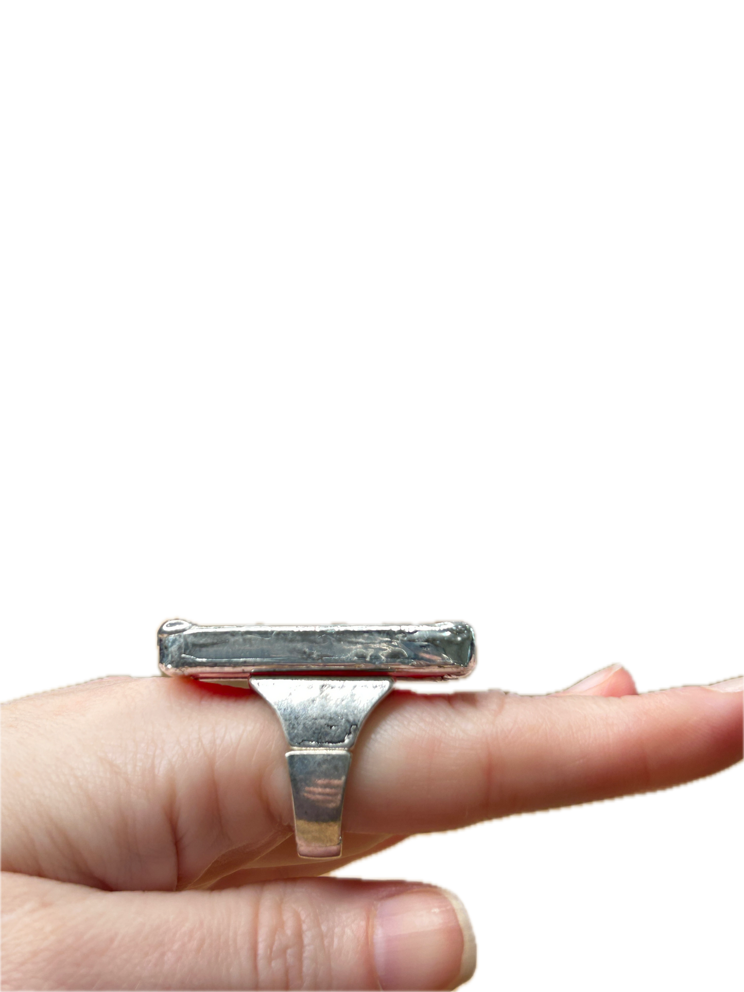 Small Pink Domino Stretch Ring (10)