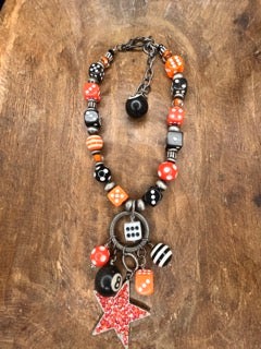Art by Amy- Dicey Halloween Star Necklace