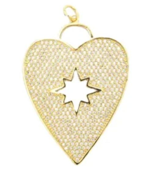 Jumbo Star Heart Add-On Charm *PREORDER*