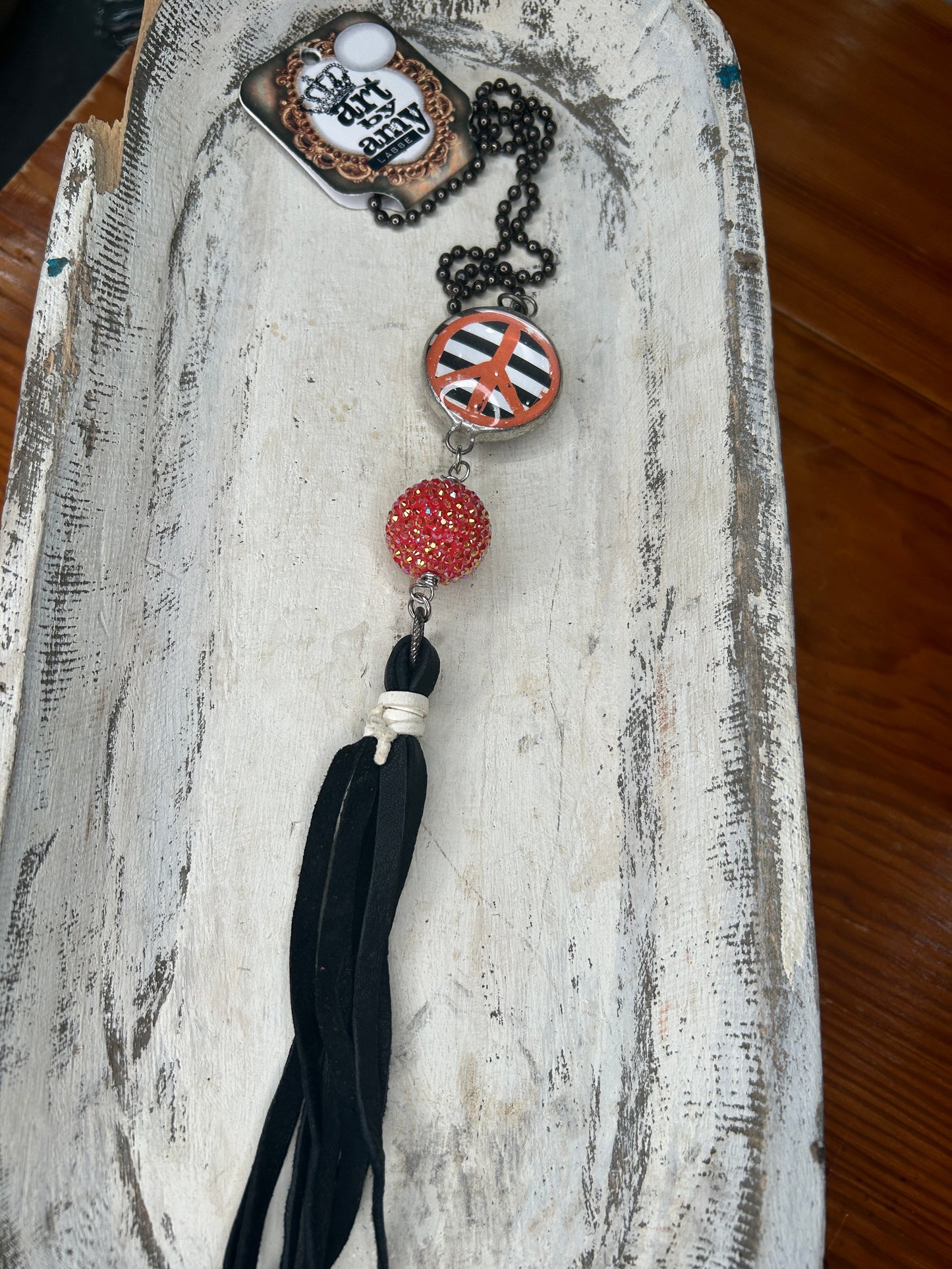 Art By Amy- Soldered Peace Sign Necklace