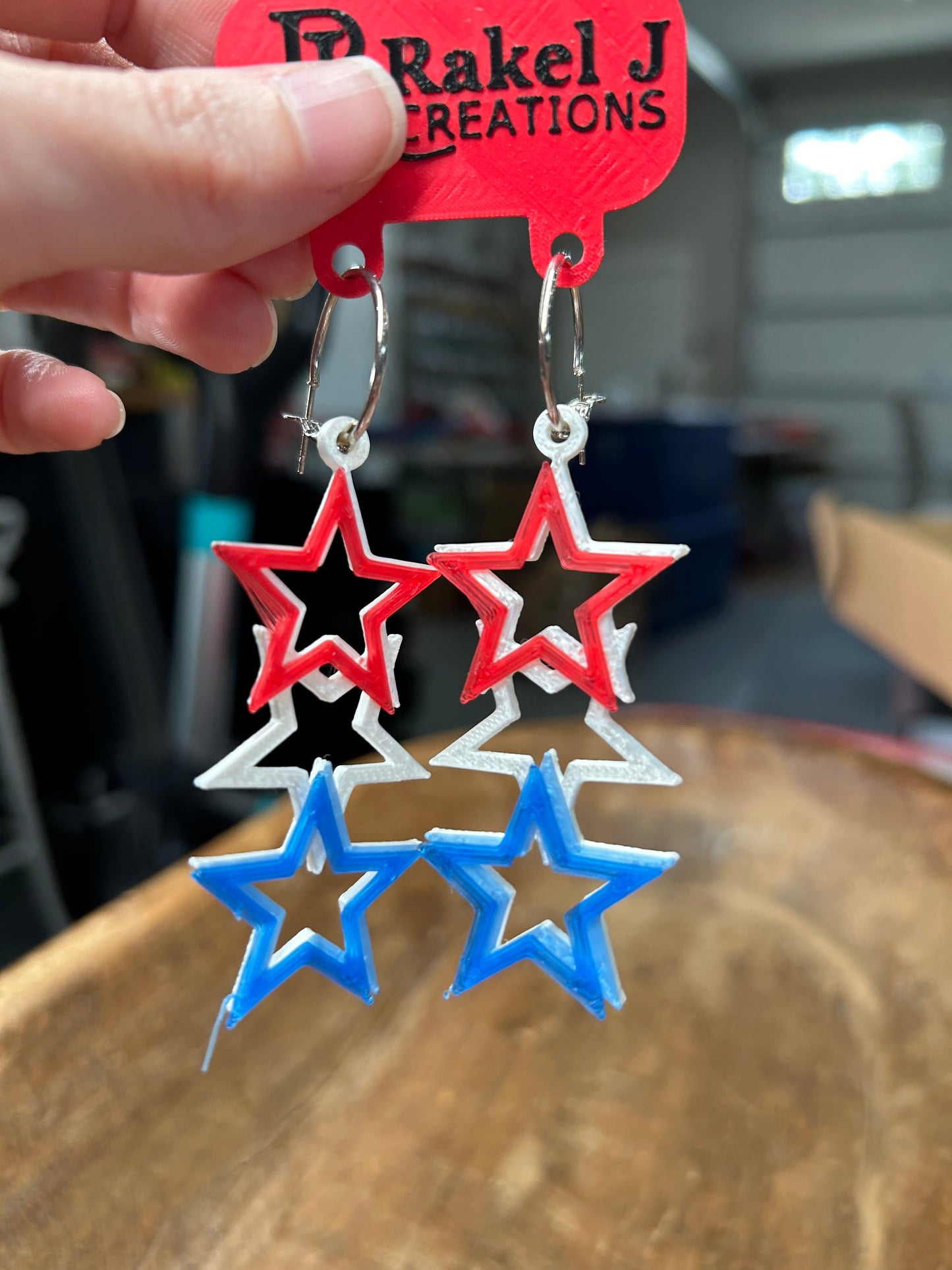 Rakel J Creations- Stack of Stars Earrings
