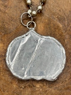 Soldered Quilted Pumpkin Necklace C